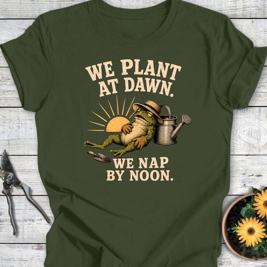 Printify T-Shirt Military Green / S Nap By Noon T-Shirt