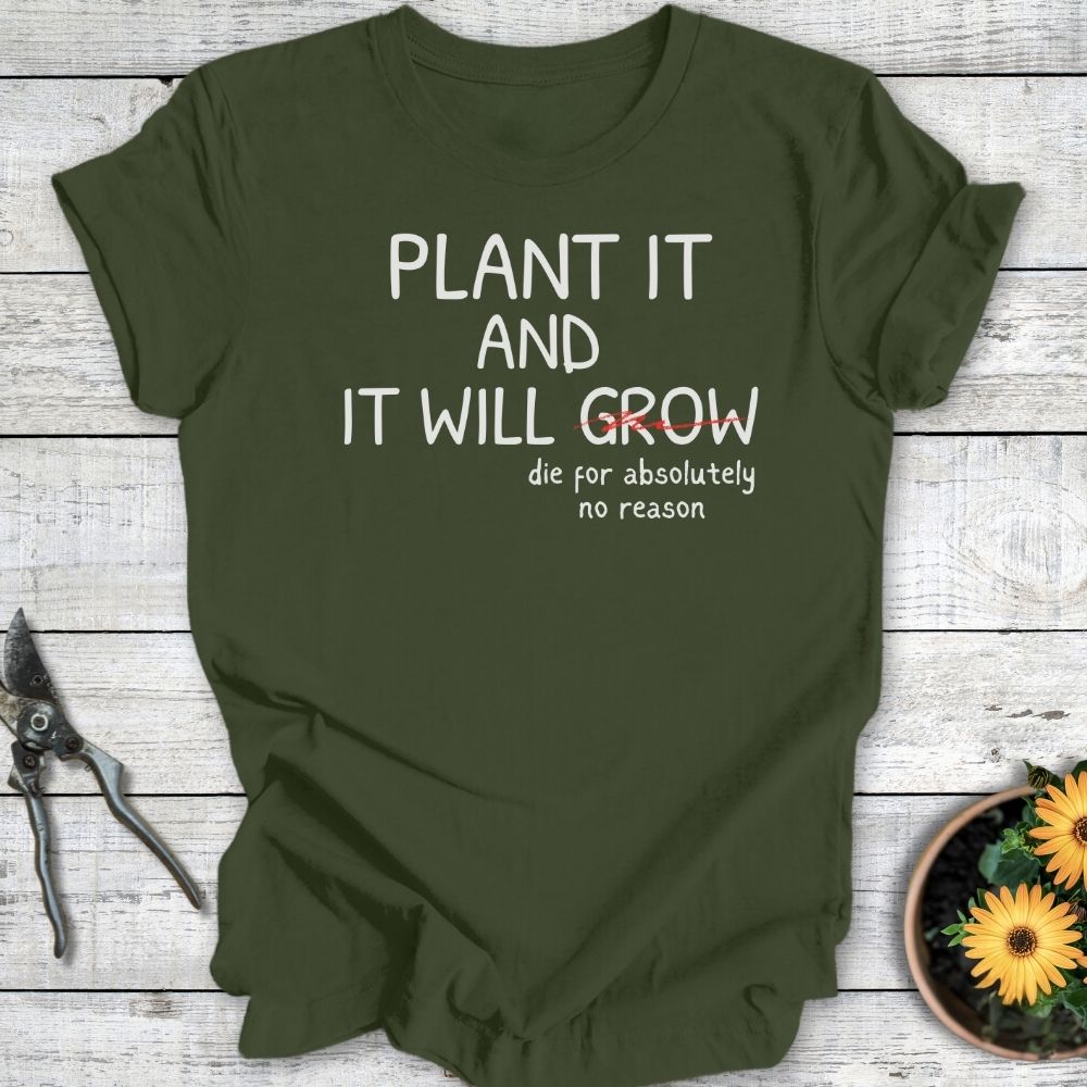 Printify T-Shirt Military Green / S Plant It