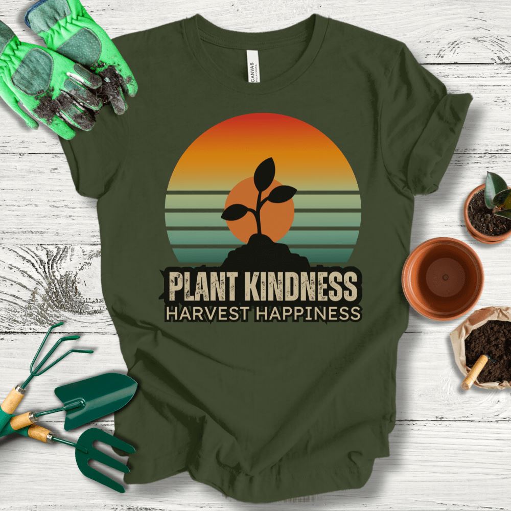 Printify T-Shirt Military Green / S Plant Kindness