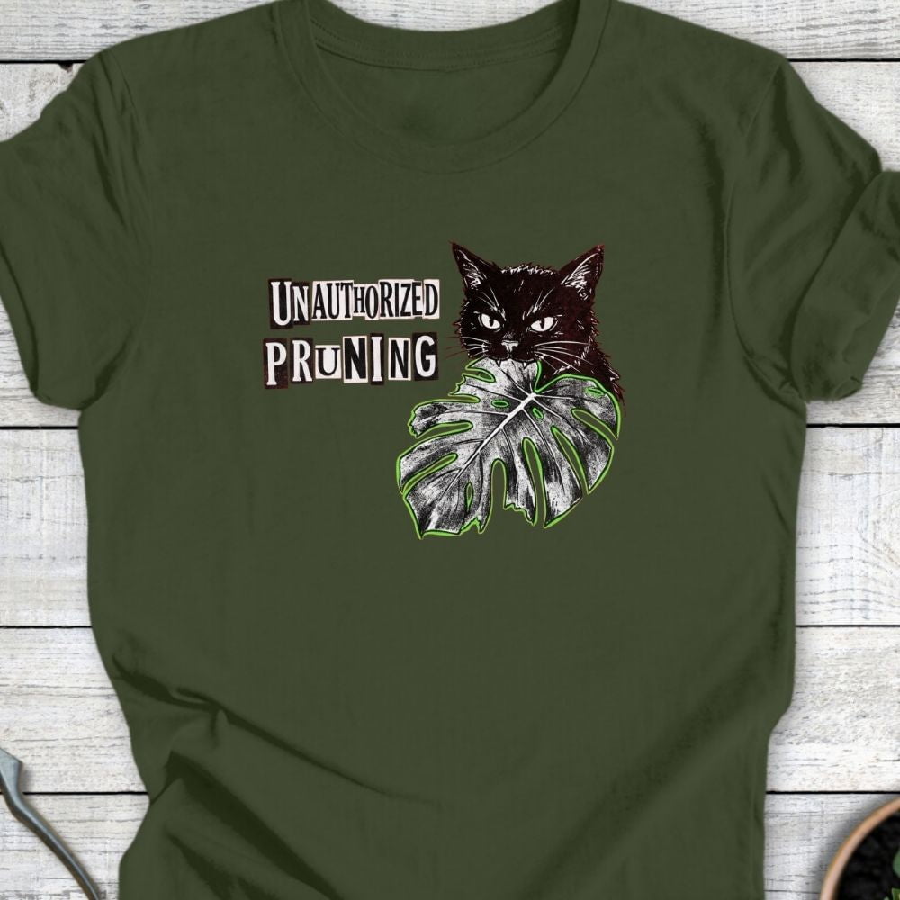 Printify T-Shirt Military Green / S Pruning T-Shirt
