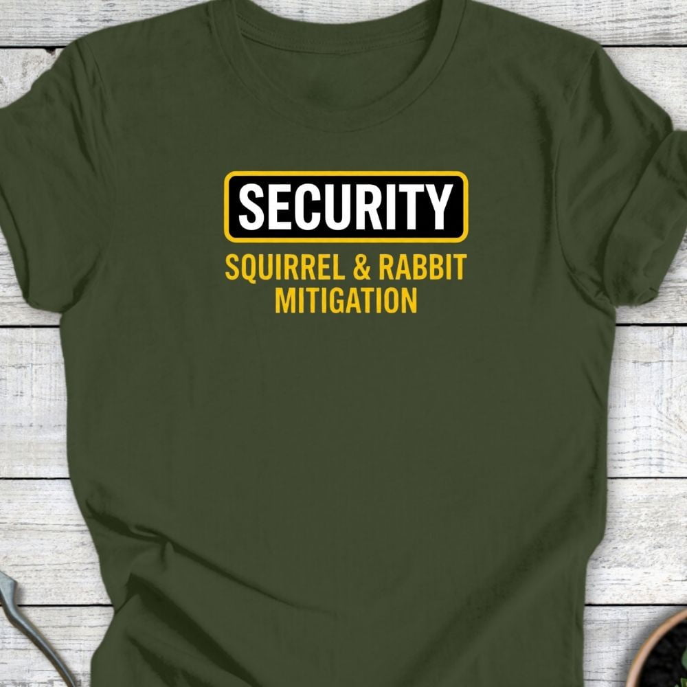 Printify T-Shirt Military Green / S Security T-Shirt