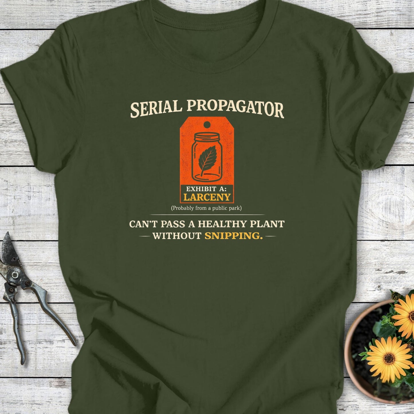 Printify T-Shirt Military Green / S Serial Propagator T-Shirt