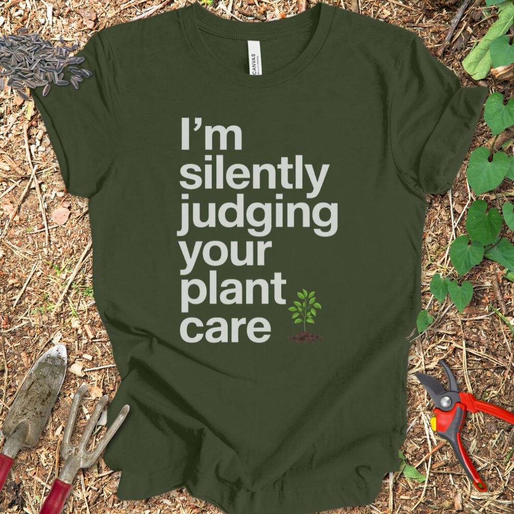 Printify T-Shirt Military Green / S Silently Judging