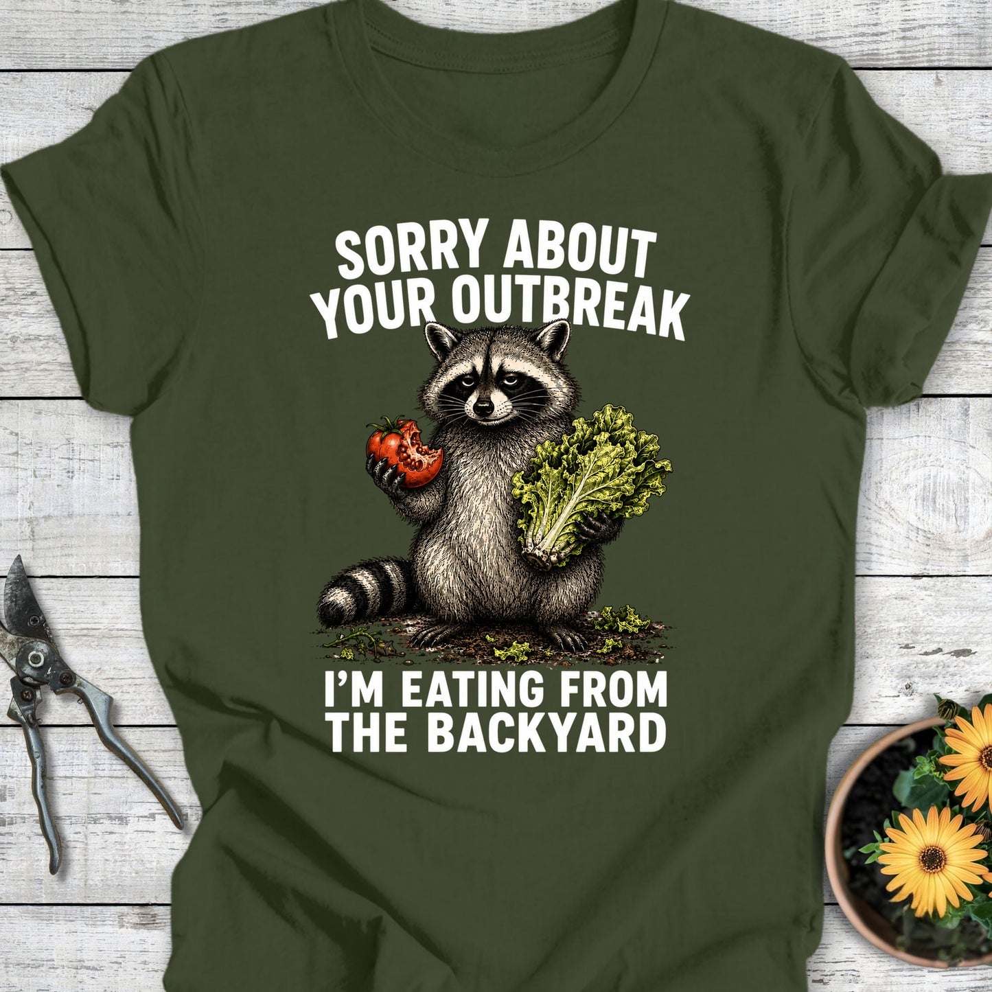 Printify T-Shirt Military Green / S Sorry II T-Shirt