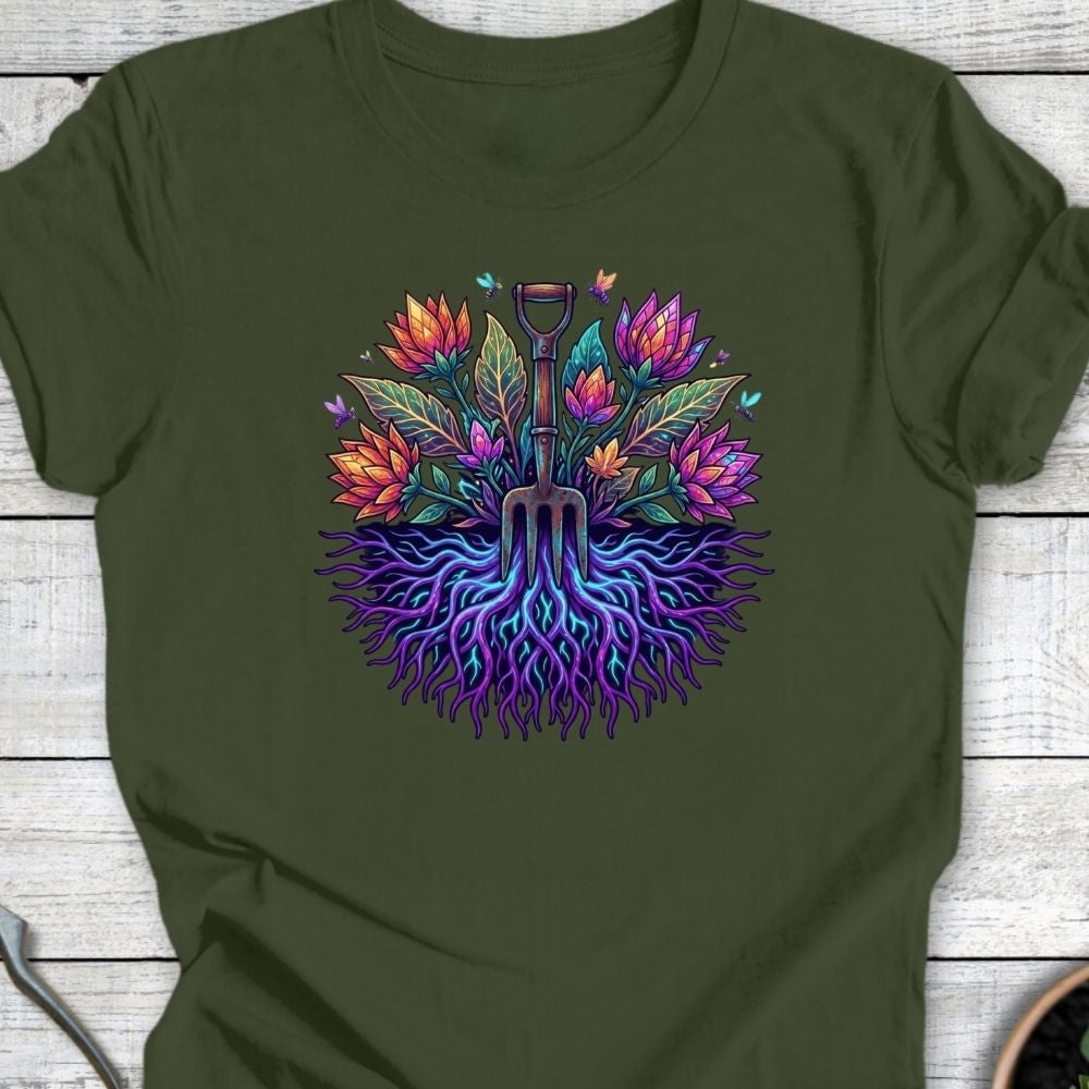 Printify T-Shirt Military Green / S The Root Nexus T-Shirt