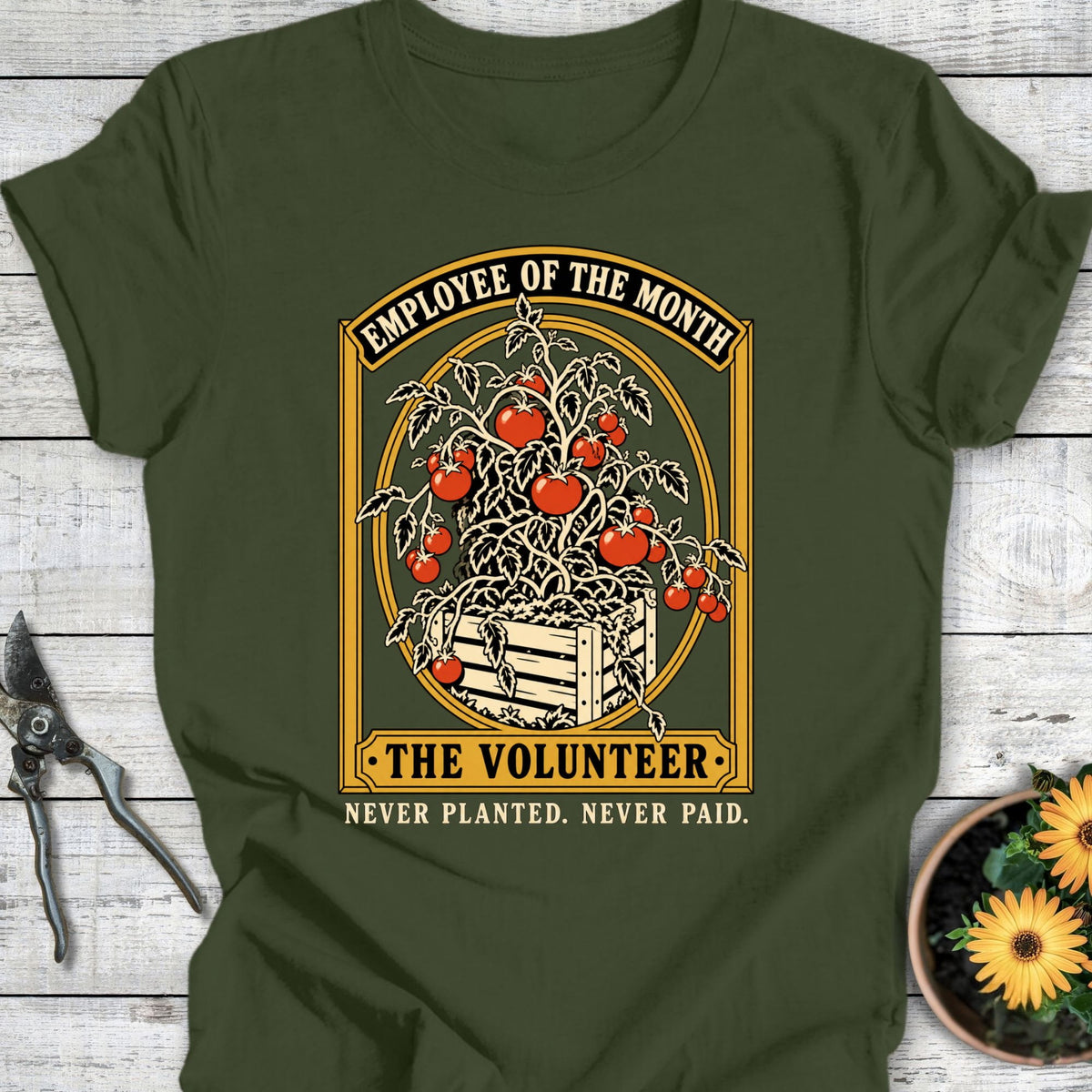 Printify T-Shirt Military Green / S The Volunteer T-Shirt