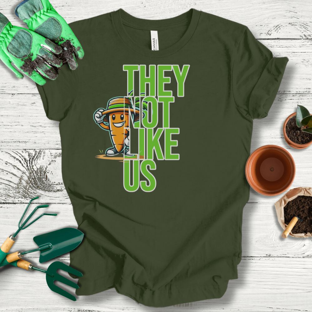 Printify T-Shirt Military Green / S They Not Like Us