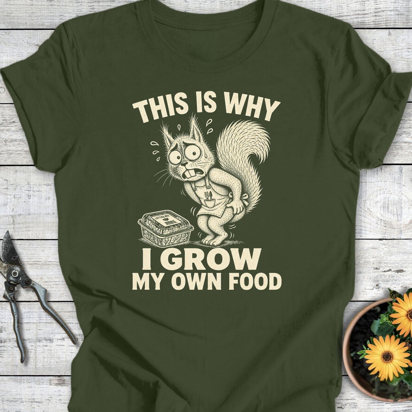 Printify T-Shirt Military Green / S This is Why T-Shirt