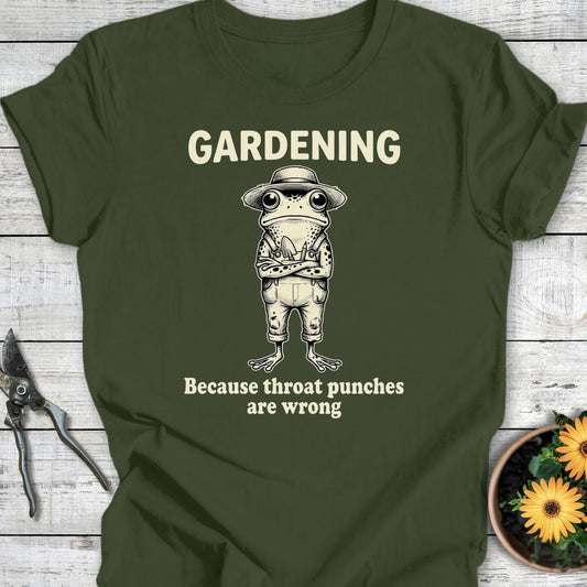 Printify T-Shirt Military Green / S Throat Punches T-Shirt