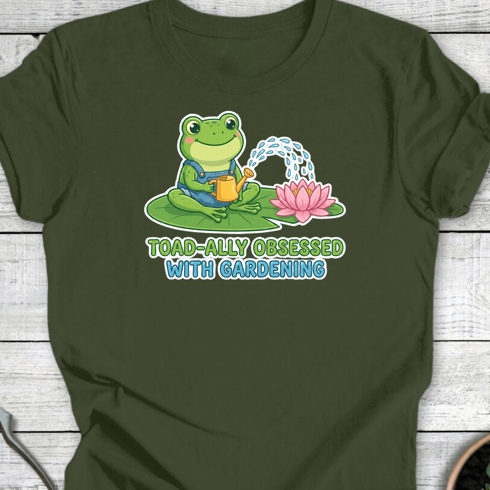 Printify T-Shirt Military Green / S Toad-ally Obsessed T-Shirt