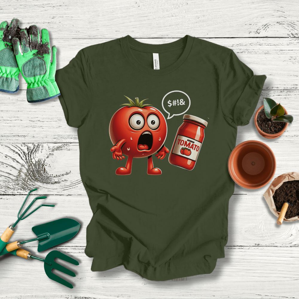 Printify T-Shirt Military Green / S Tomato Shock T-Shirt