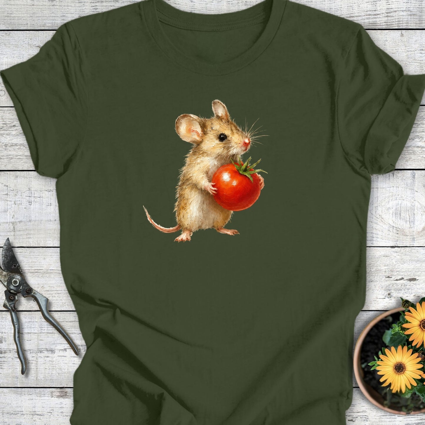 Printify T-Shirt Military Green / S Tomato Thief T-Shirt