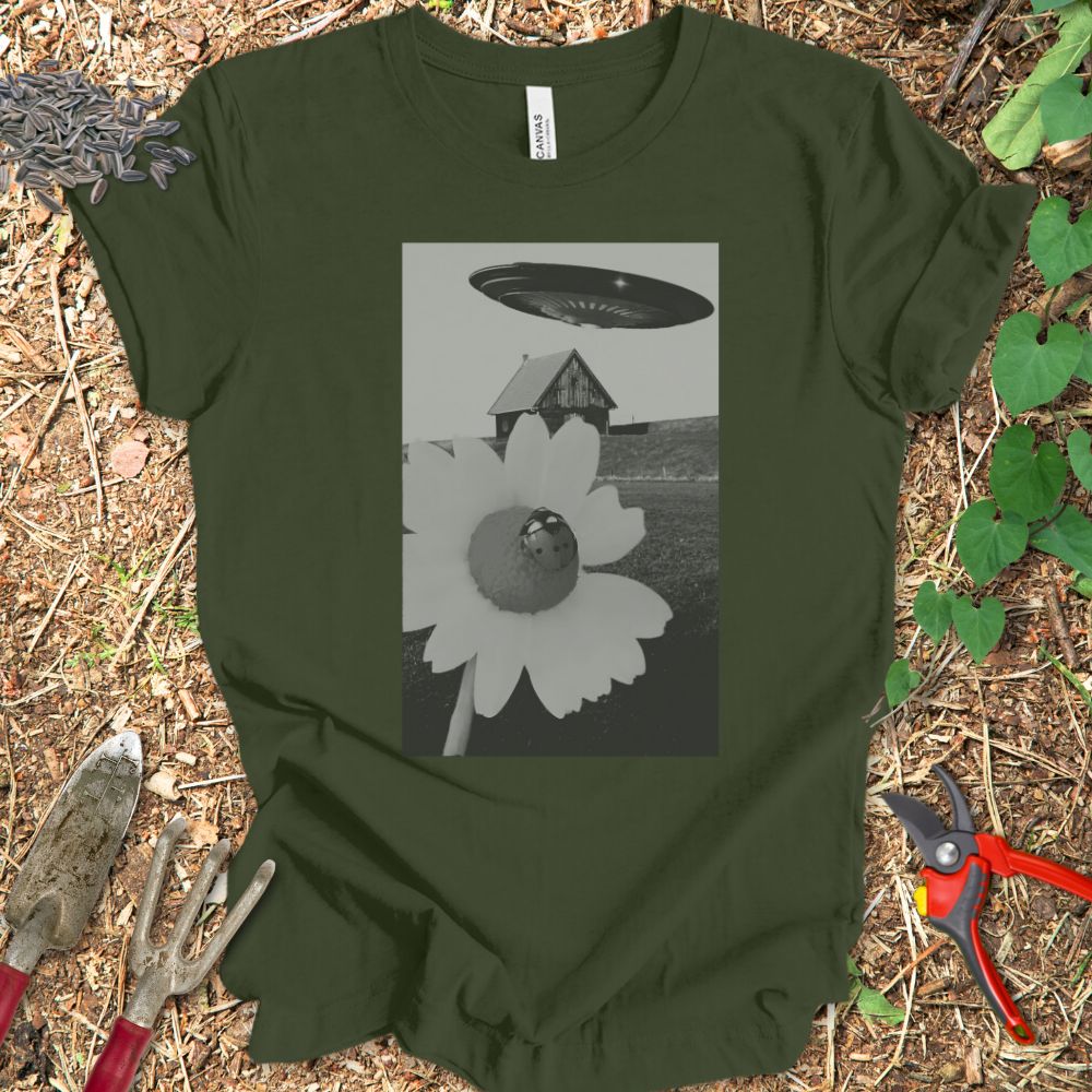 Printify T-Shirt Military Green / S UFO Ladybug