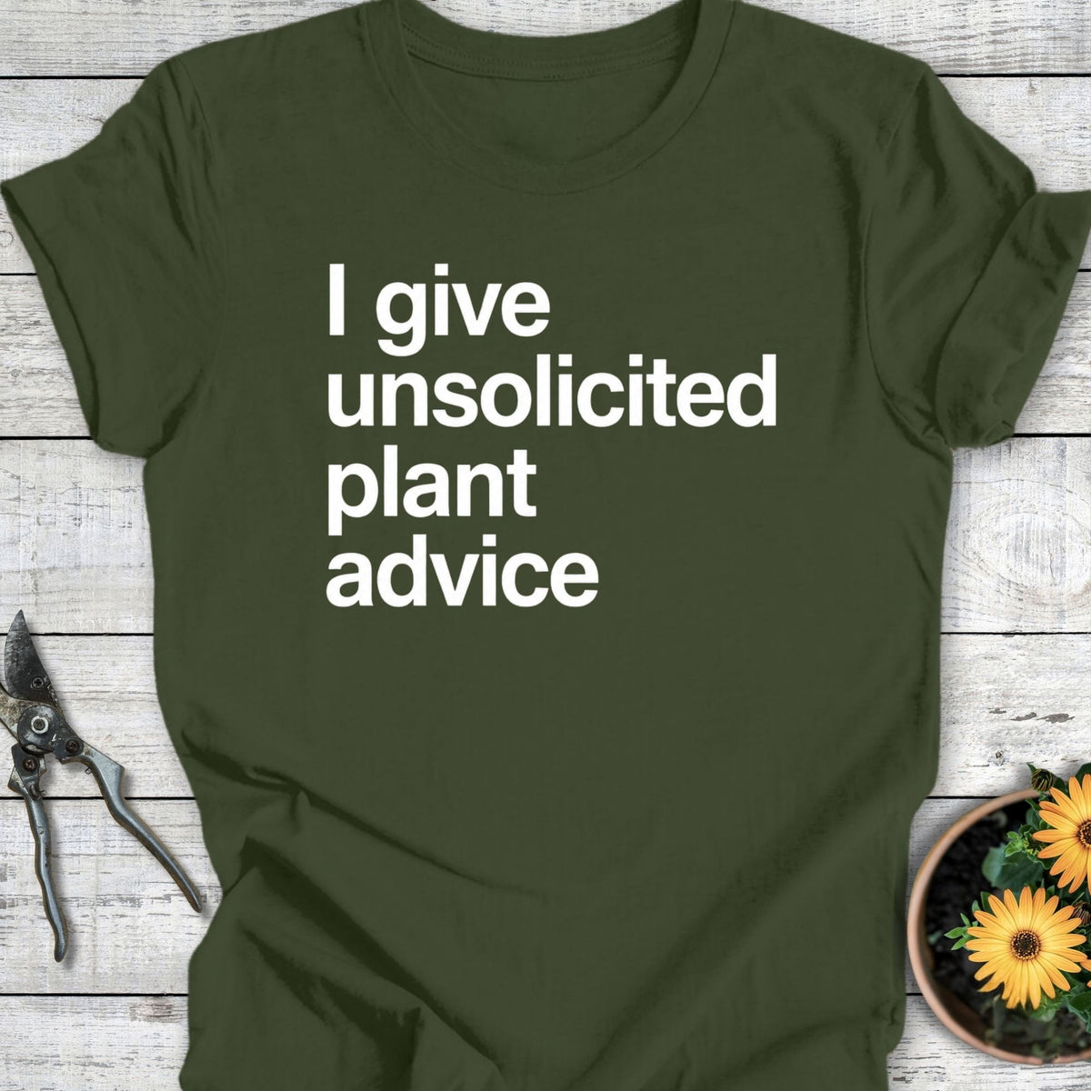 Printify T-Shirt Military Green / S Unsolicited Advice T-Shirt