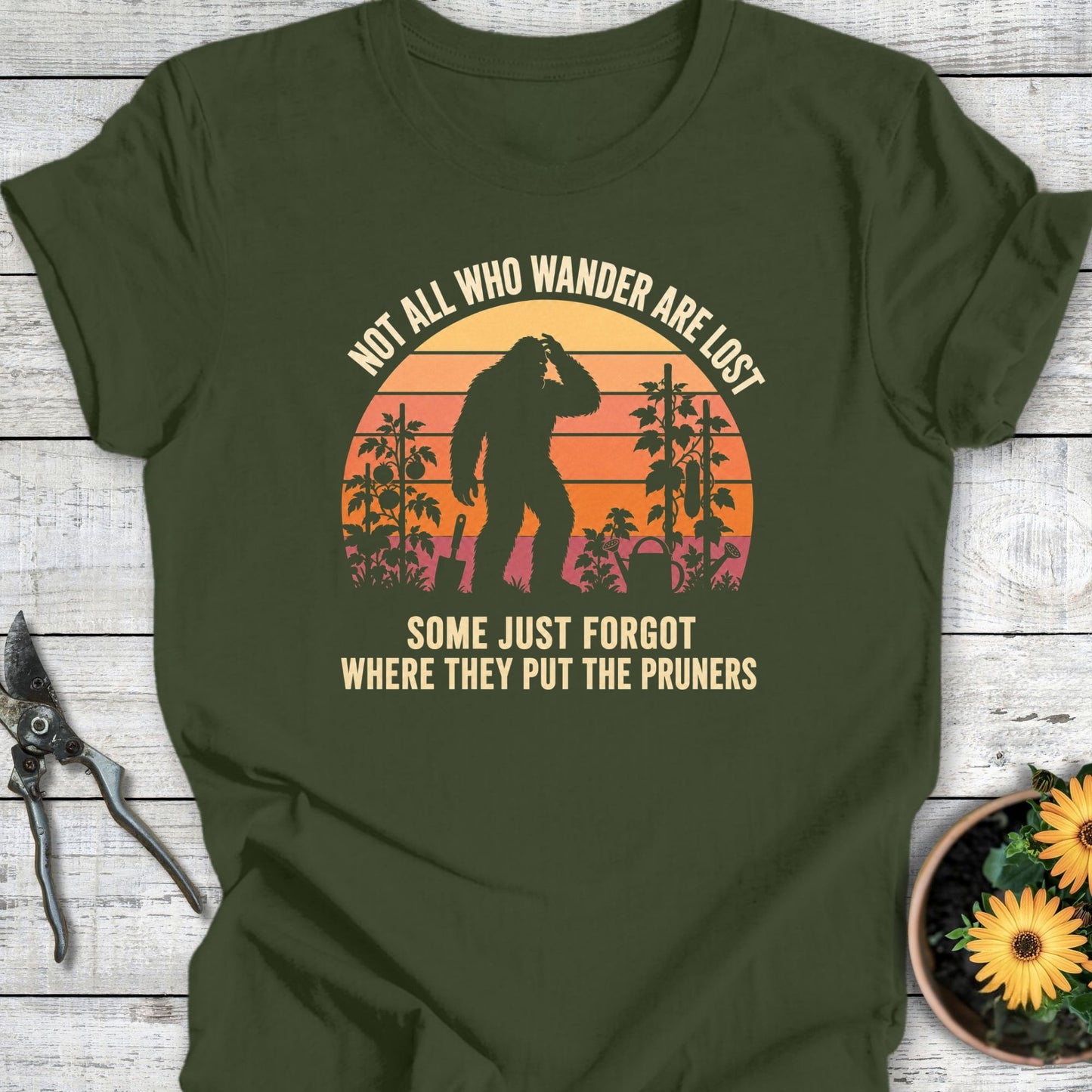 Printify T-Shirt Military Green / S Wander T-Shirt