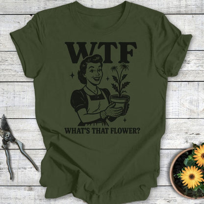 Printify T-Shirt Military Green / S What's that flower?