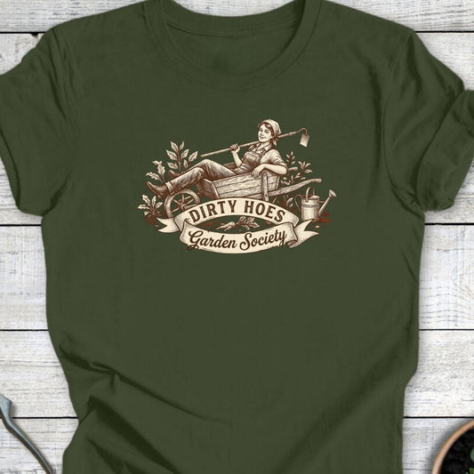 Printify T-Shirt Military Green / S Wheelbarrow Royalty T-Shirt
