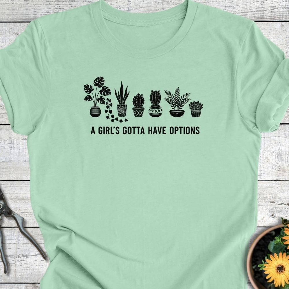 Printify T-Shirt Mint / S Botanical Options T-Shirt