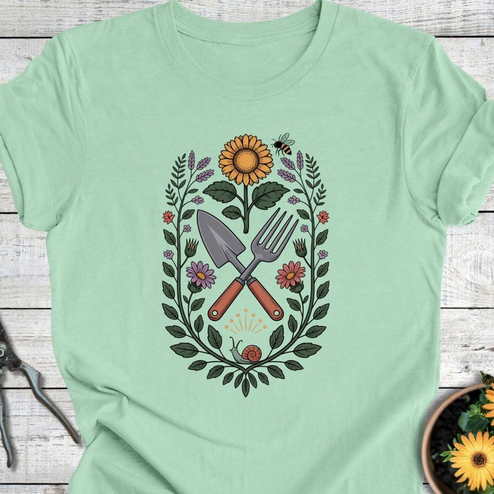 Printify T-Shirt Mint / S Gardener’s Emblem