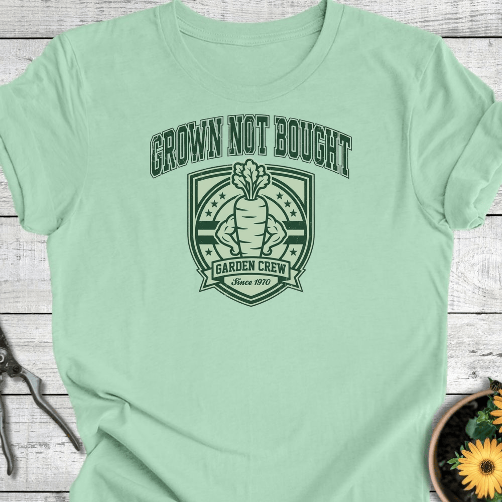 Printify T-Shirt Mint / S Grown Not Bought T-Shirt