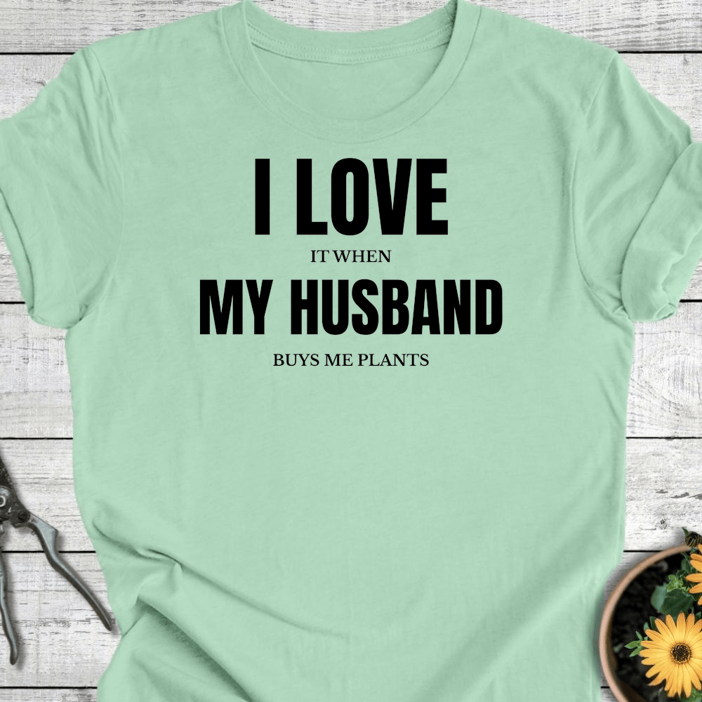 Printify T-Shirt Mint / S I Love My Husband T-Shirt