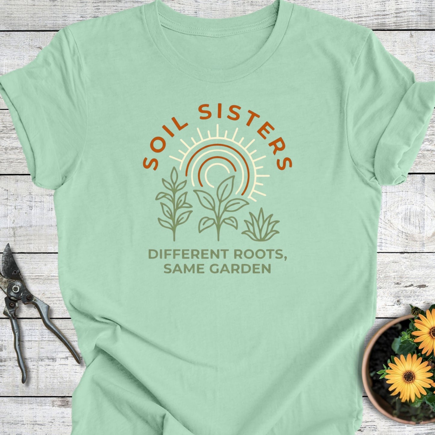Printify T-Shirt Mint / S Soil Sisters T-Shirt