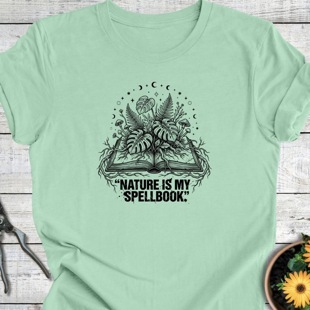 Printify T-Shirt Mint / S Spellbook T-Shirt