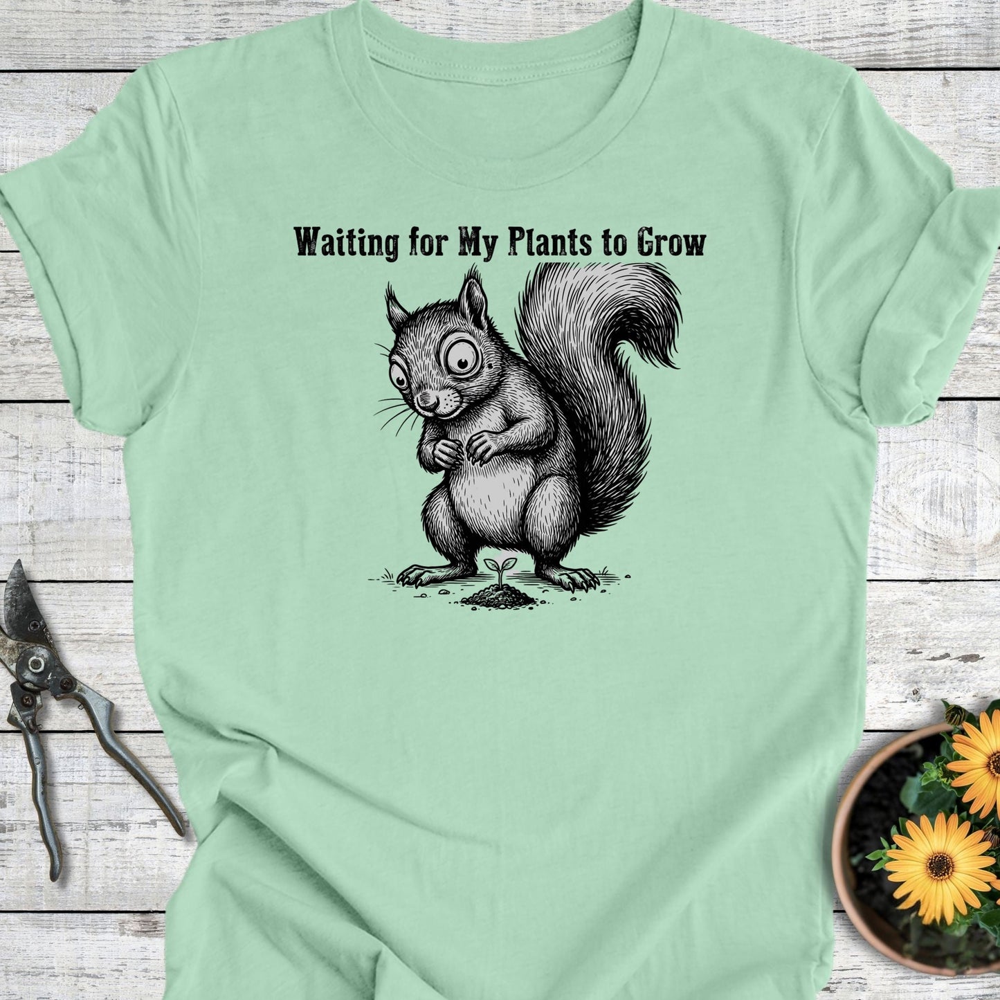 Printify T-Shirt Mint / S Waiting To Grow T-Shirt