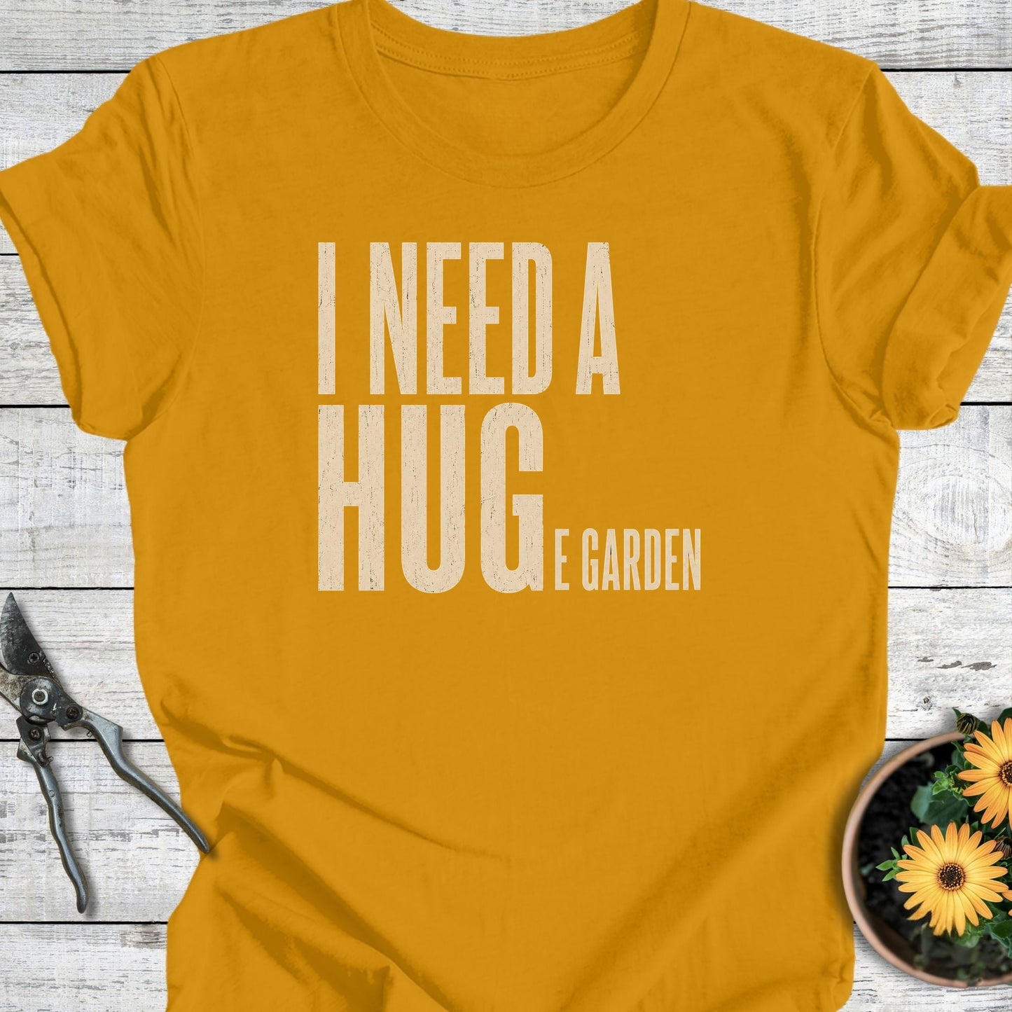 Printify T-Shirt Mustard / S I Need a Hug T-Shirt