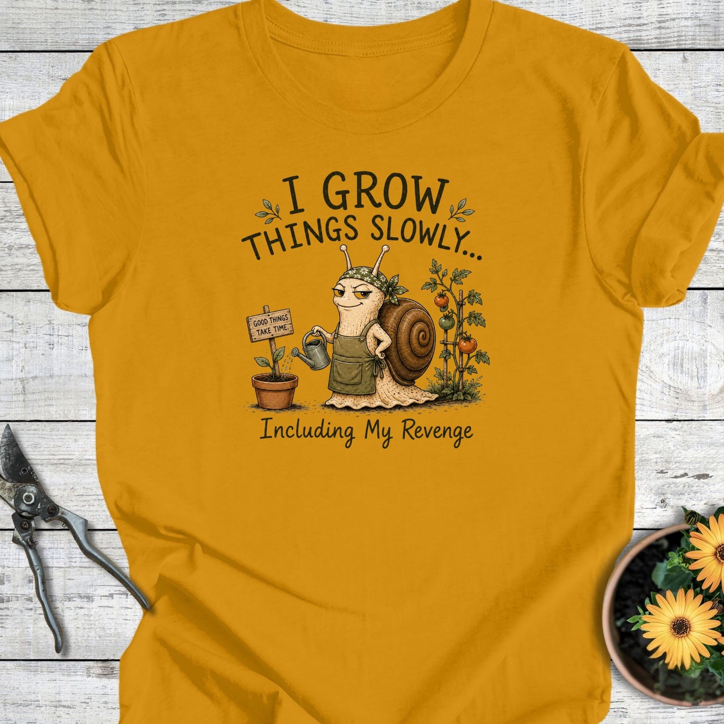 Printify T-Shirt Mustard / S My Revenge T-Shirt