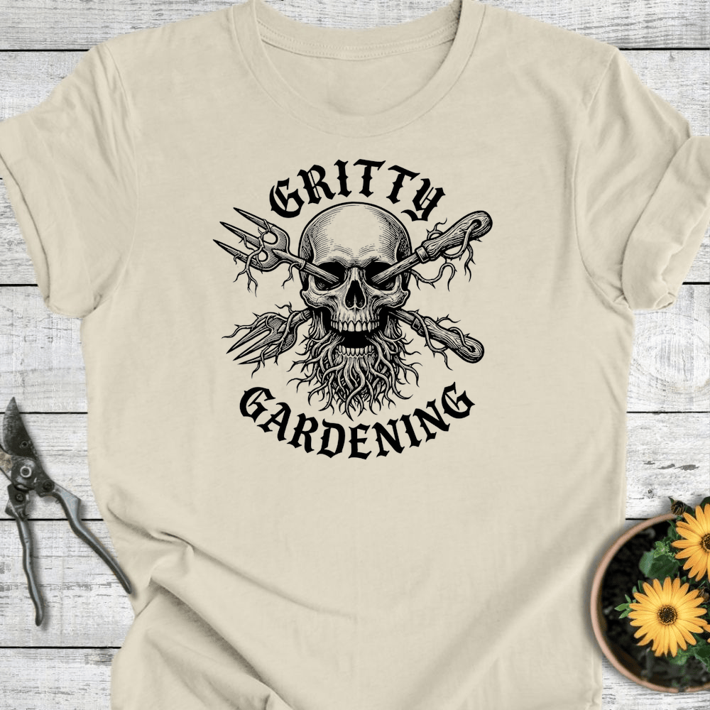 Printify T-Shirt Natural / S Gritty Gardening T-Shirt