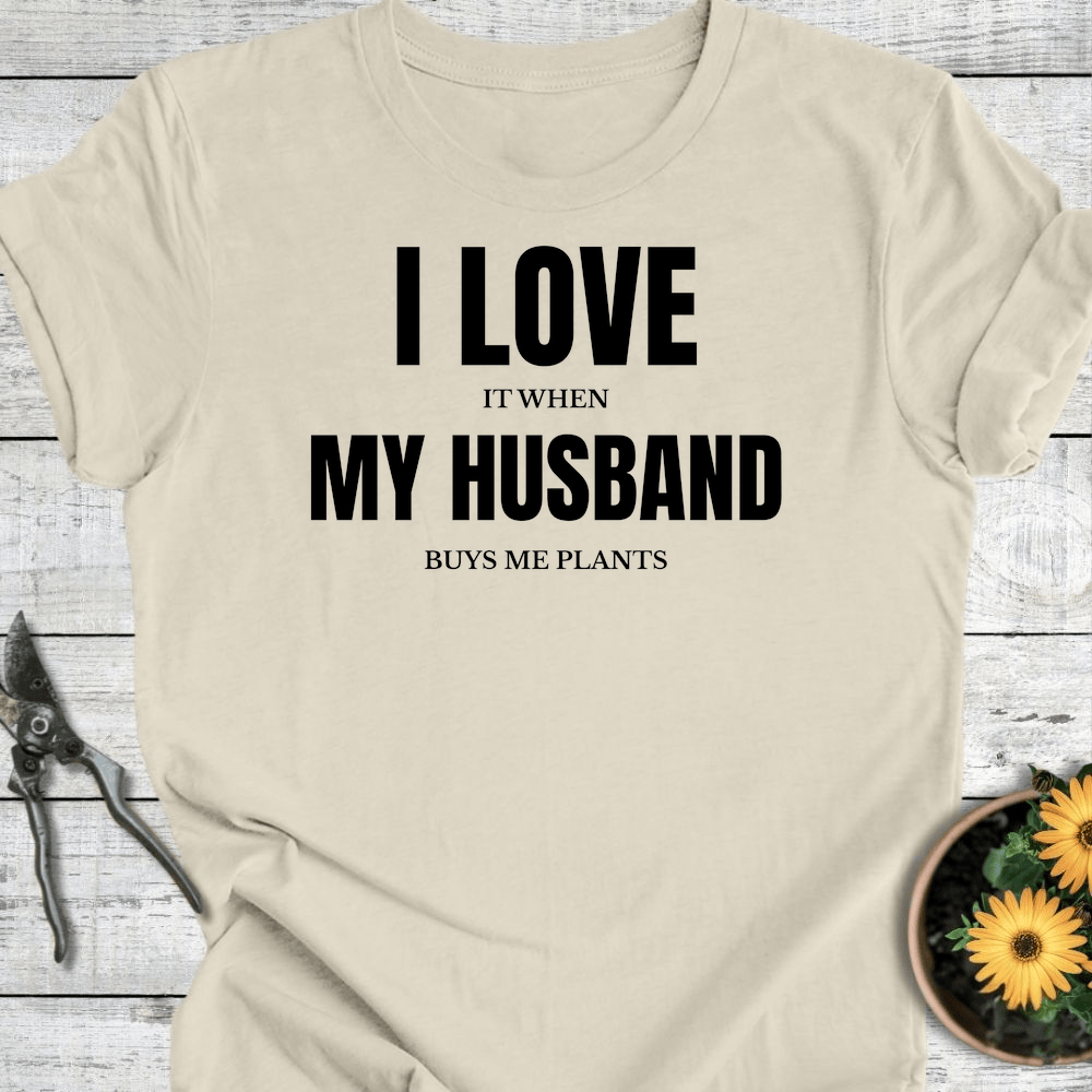 Printify T-Shirt Natural / S I Love My Husband T-Shirt