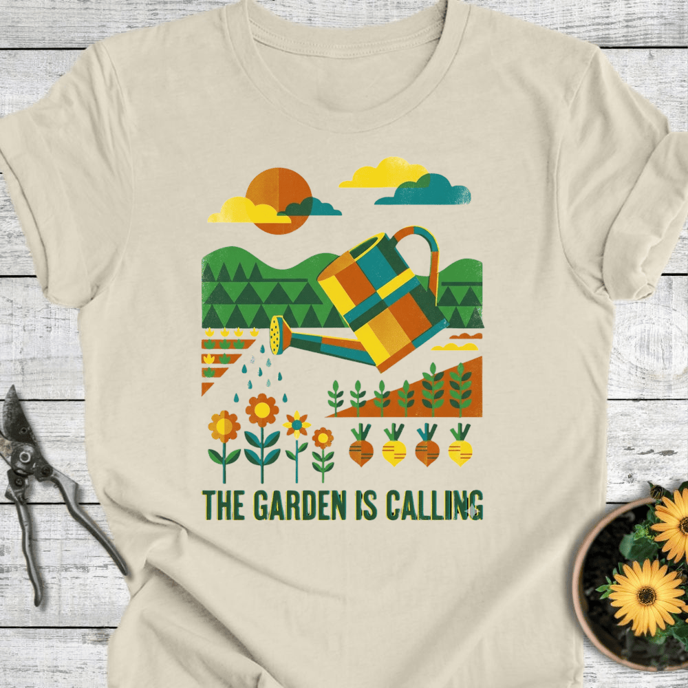 Printify T-Shirt Natural / S The Garden is Calling T-Shirt
