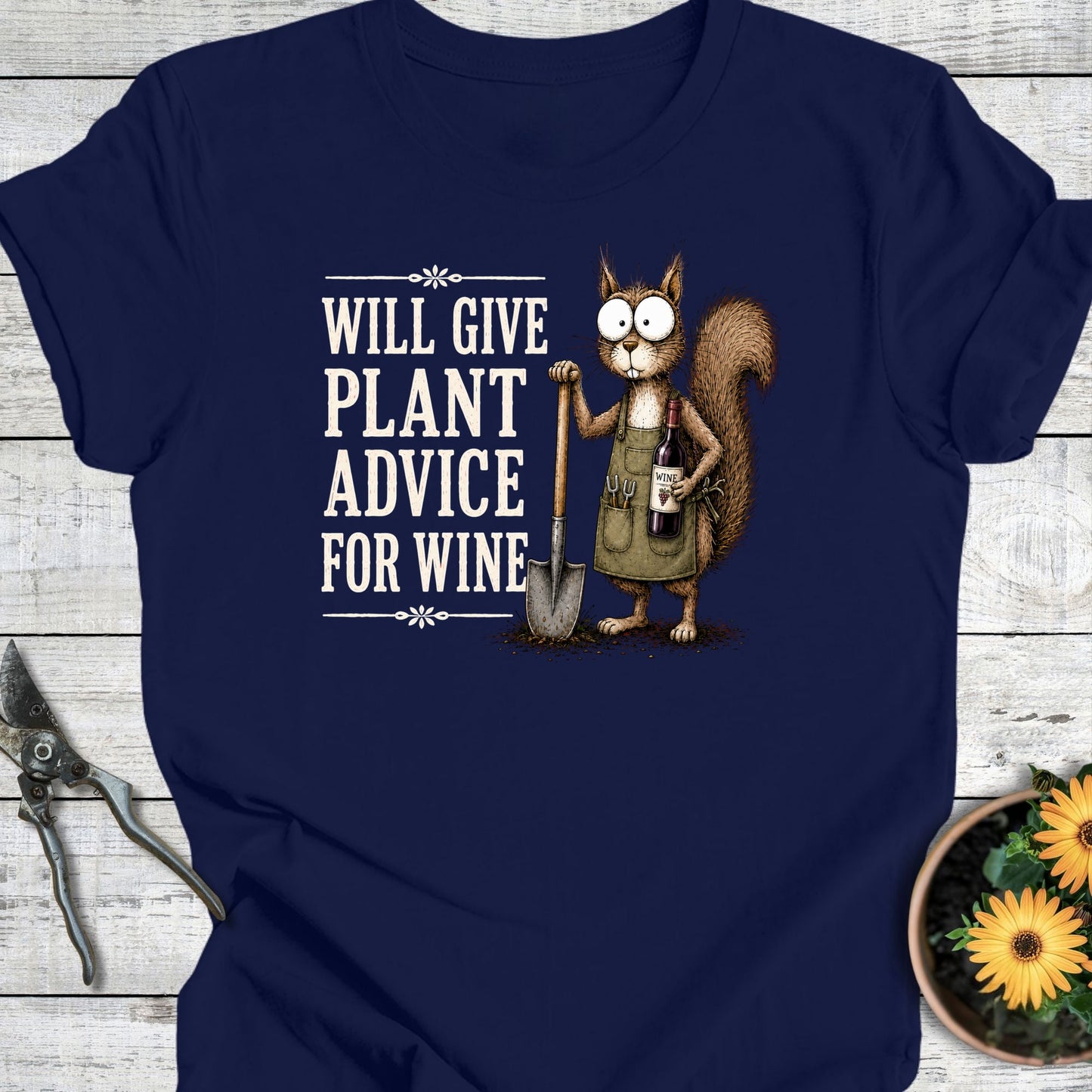 Printify T-Shirt Navy / S Advice for Wine II T-Shirt
