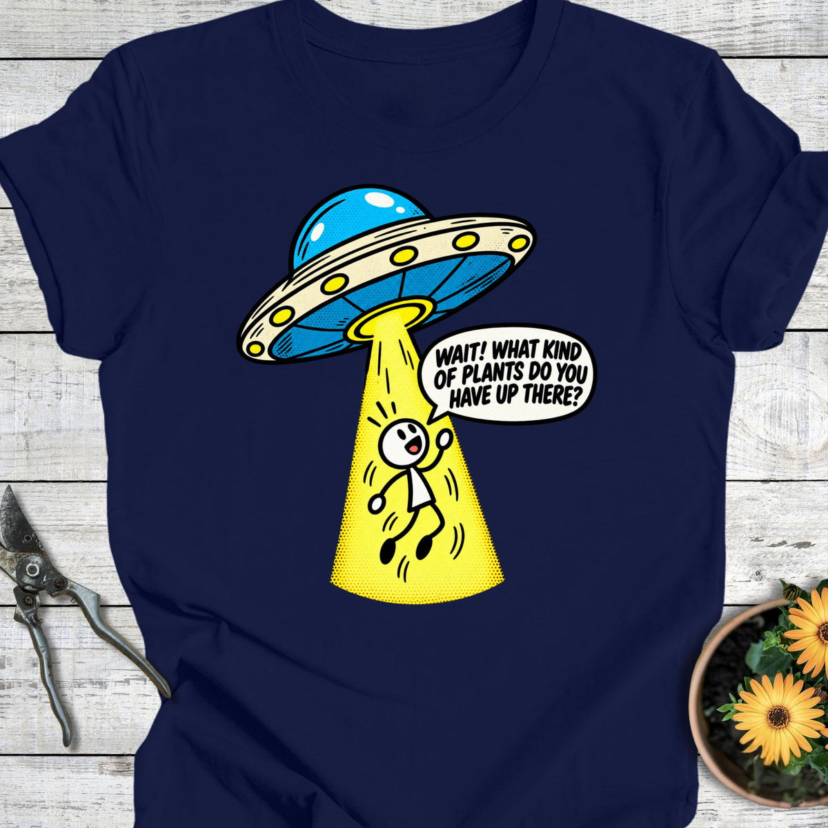 Printify T-Shirt Navy / S Alien Plant Life T-Shirt