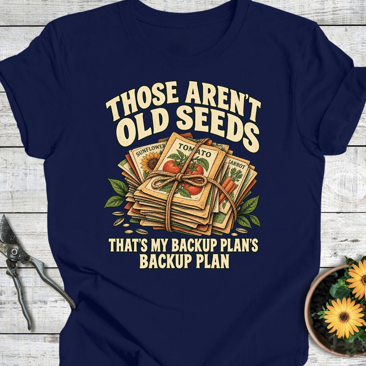 Printify T-Shirt Navy / S Backup Plan T-Shirt