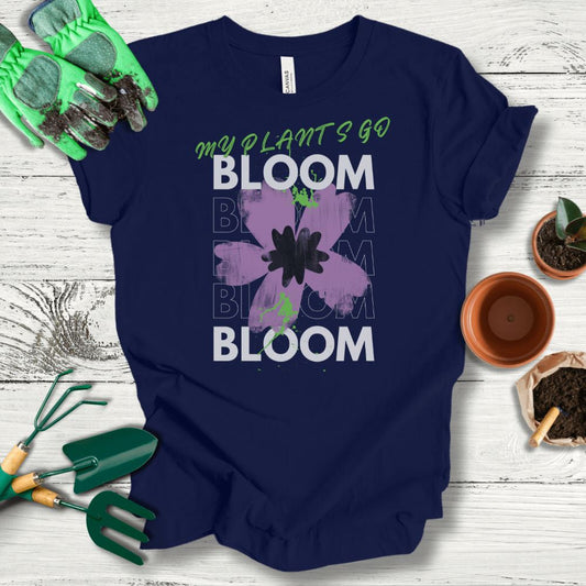 Printify T-Shirt Navy / S Bloom Bloom Bloom