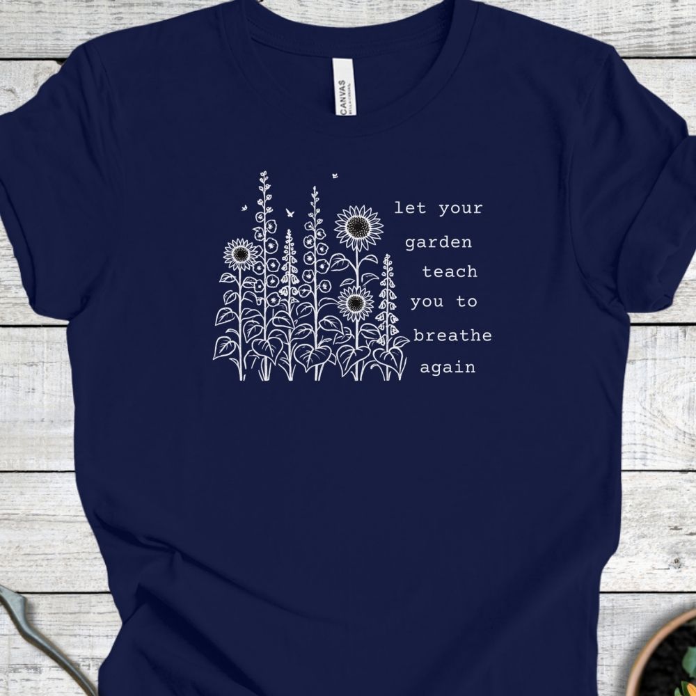 Printify T-Shirt Navy / S breathe again T-Shirt