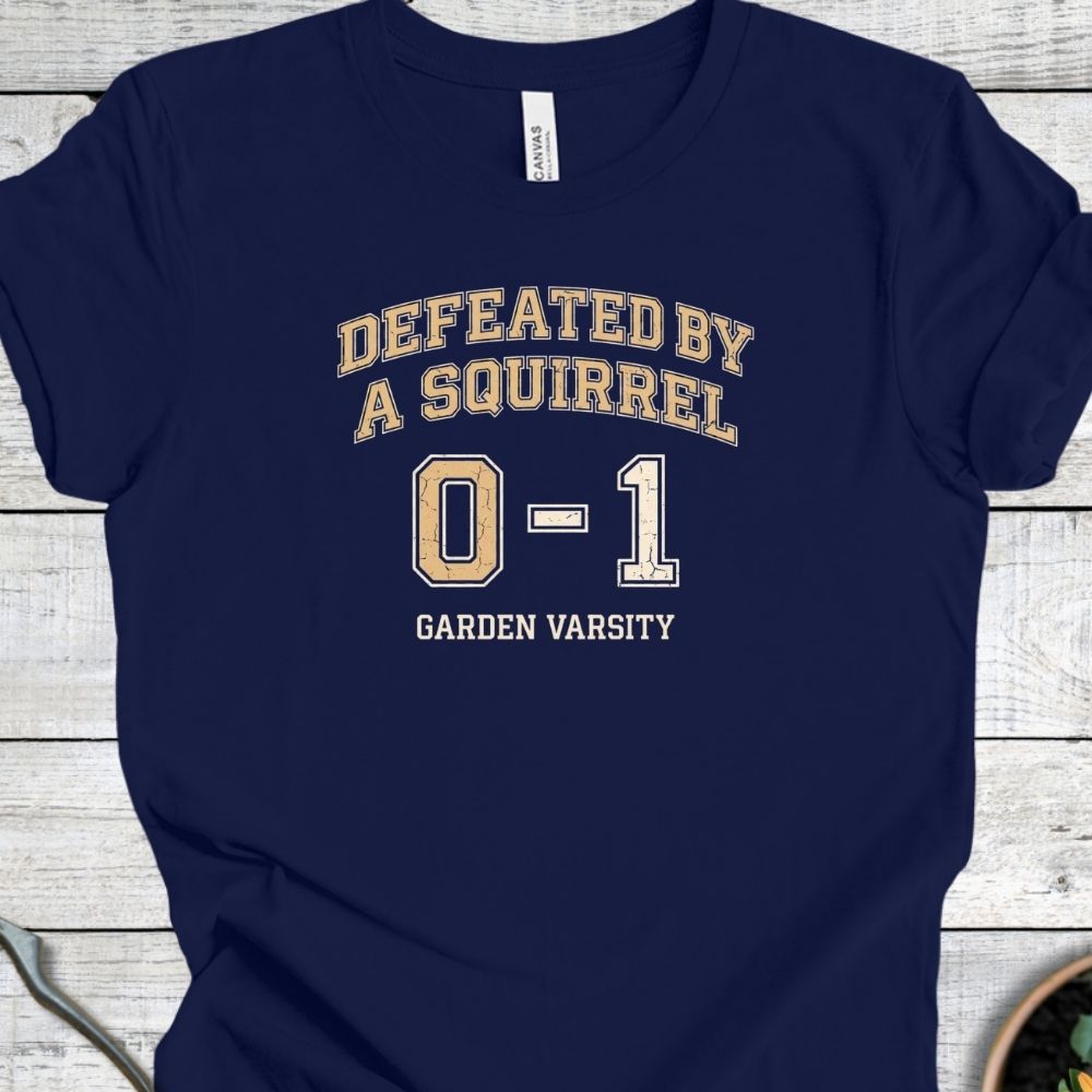 Printify T-Shirt Navy / S Defeated T-Shirt