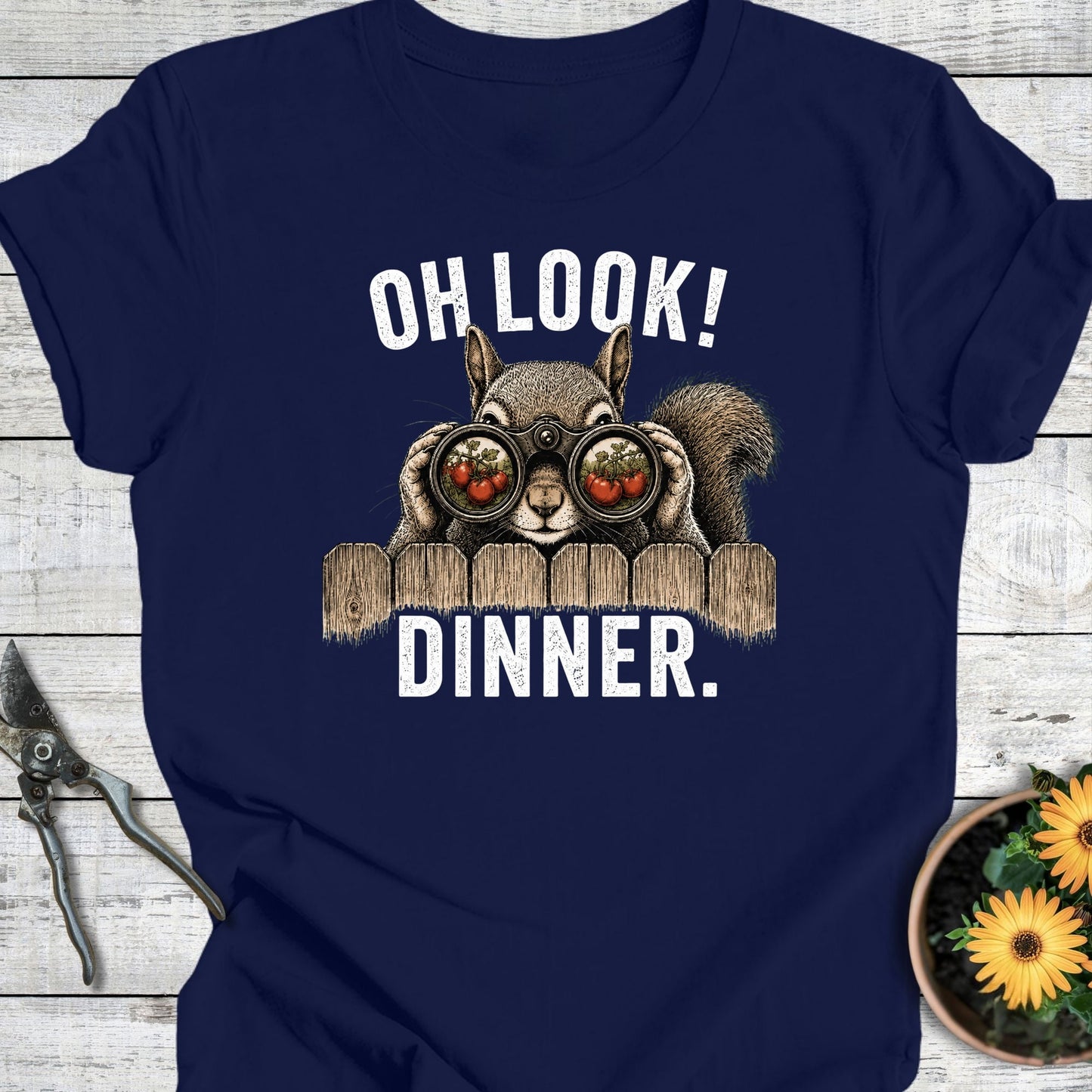 Printify T-Shirt Navy / S Dinner T-Shirt