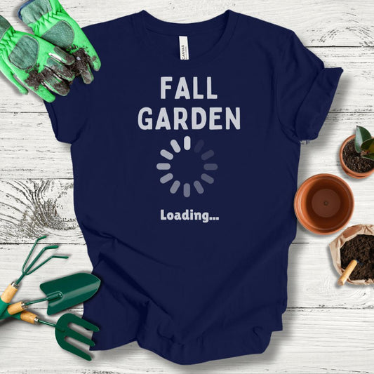 Printify T-Shirt Navy / S Fall Garden