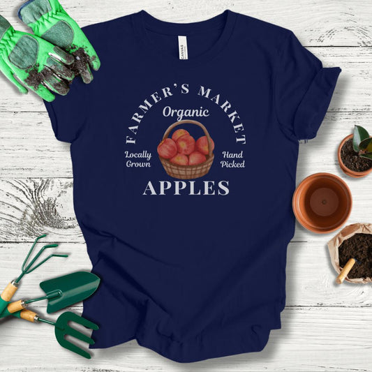 Printify T-Shirt Navy / S Farmer's Market Apples