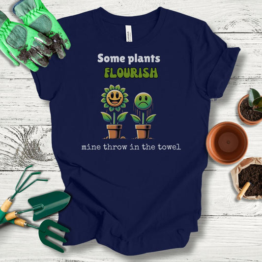 Printify T-Shirt Navy / S Flourishing Plants