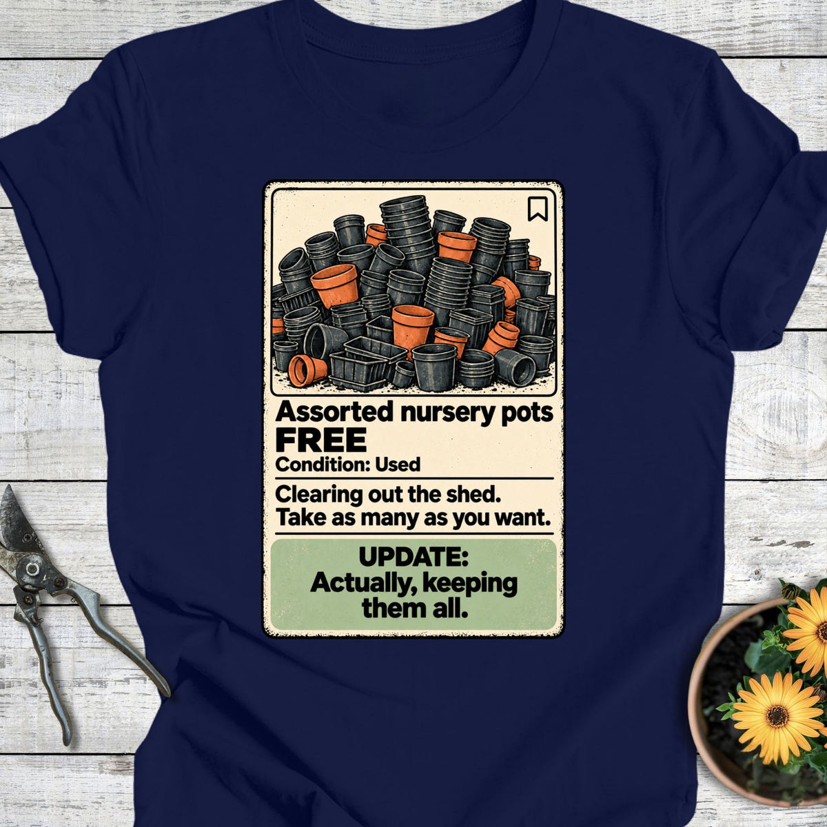 Printify T-Shirt Navy / S Free to Pickup T-Shirt