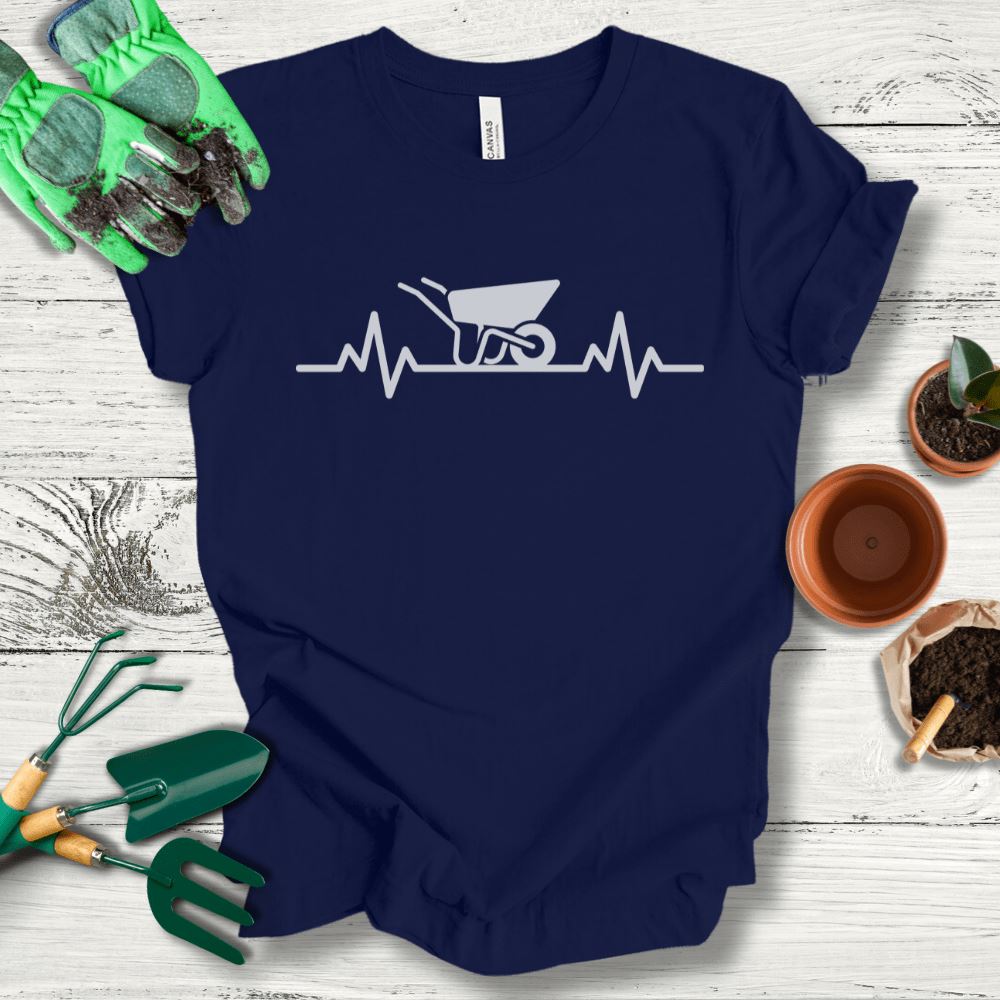 Printify T-Shirt Navy / S Garden Heartbeat