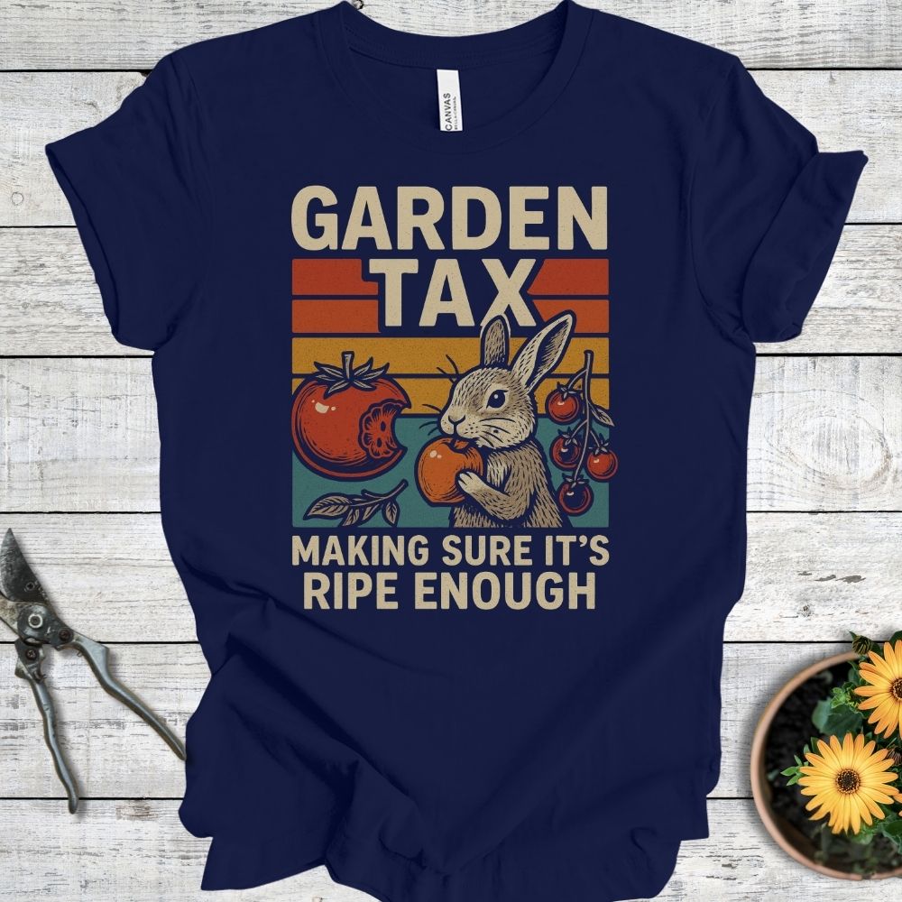 Printify T-Shirt Navy / S Garden Tax