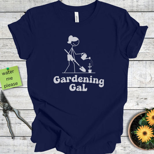 Printify T-Shirt Navy / S Gardening Gal
