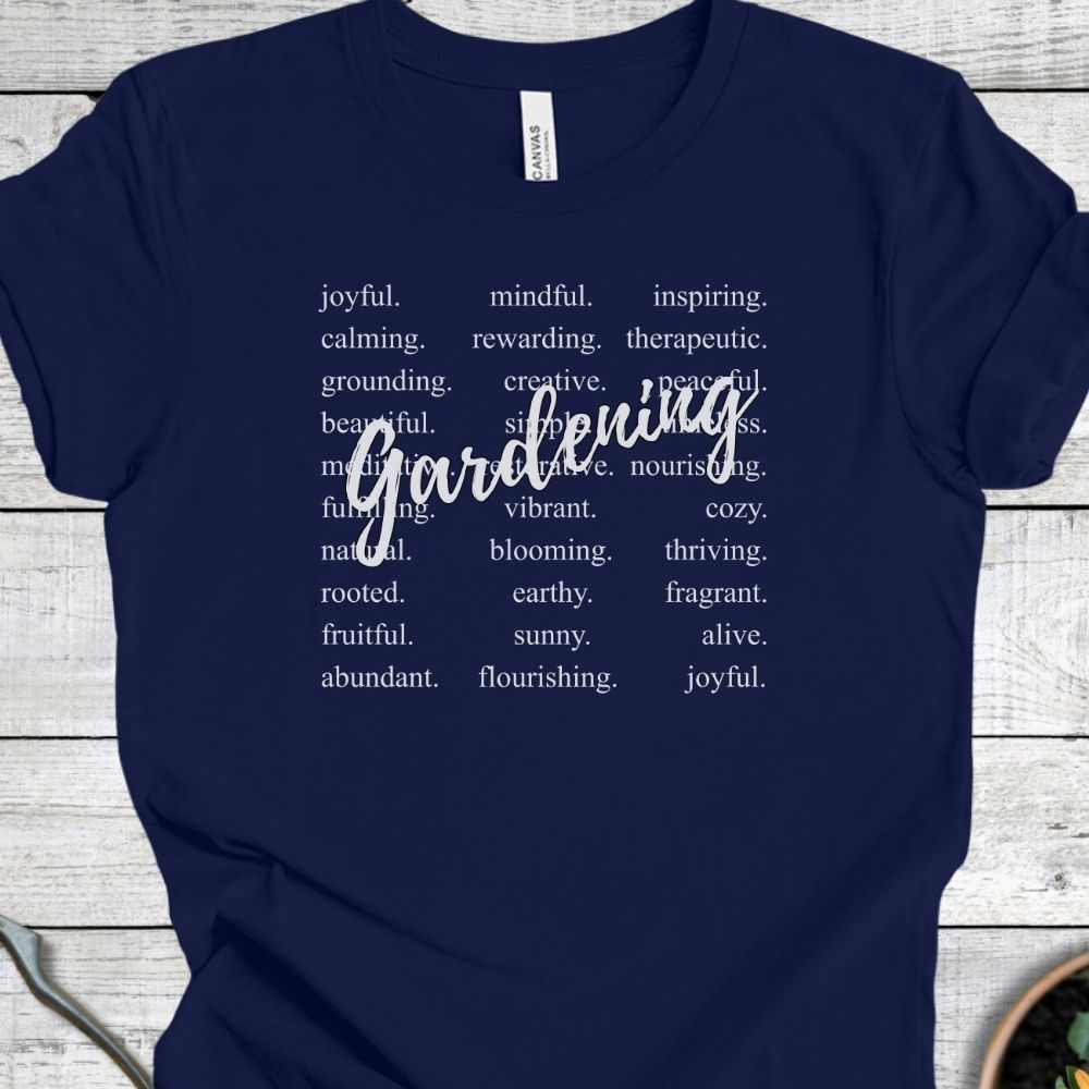 Printify T-Shirt Navy / S Gardening Vibes