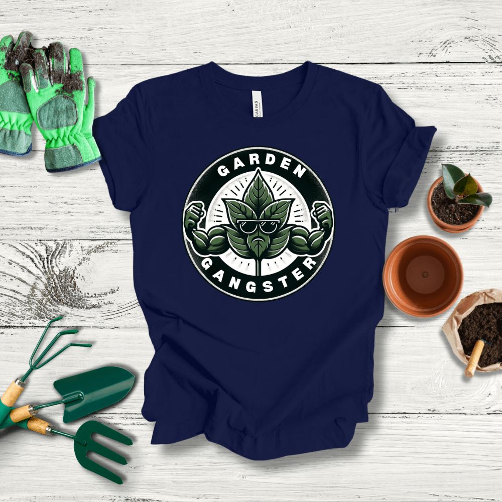 Printify T-Shirt Navy / S Green Thumb Garden Gangster T-Shirt