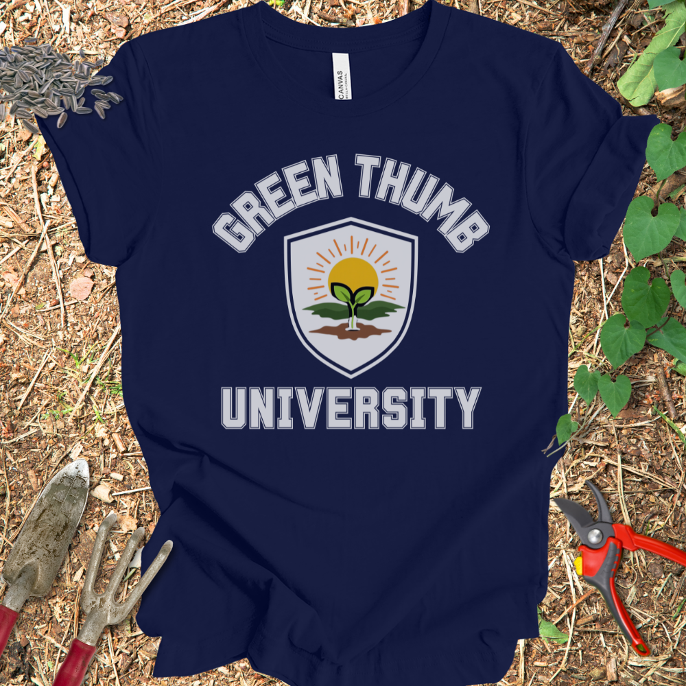 Printify T-Shirt Navy / S Green Thumb U